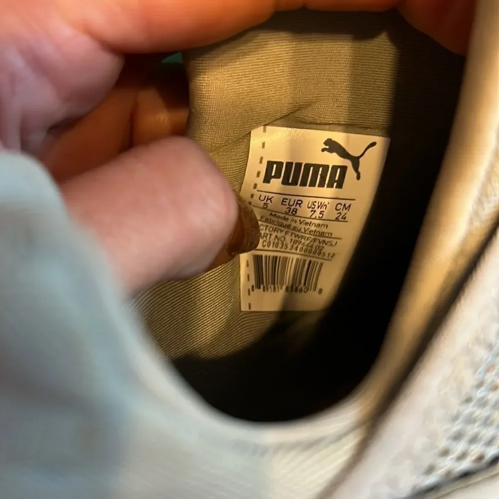Excellent Condition Gray Puma Sneaker Size 7.5 Womens Shoe Fenty Womens Trainer
